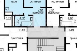 1-к. квартира, 44 м², 5/10 эт.